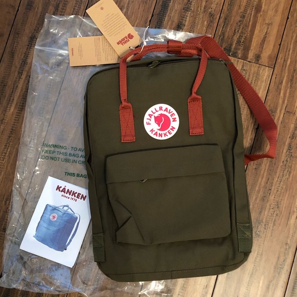 fjallraven kanken acorn & ox red backpack